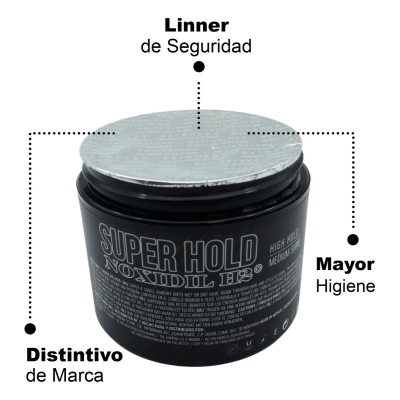 Cera Cabello Noxidil Pomada 130g The Shaving Co Fijación Alta
