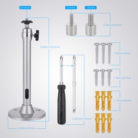 Zocipro Mini Beamer Projektor Halterung, Universal Aluminium Projektor Deckenhalterung mit Schraubendreher, 360 Grad Drehbare Wandhalterung Beamer Halterung für Projektor Wall Ceiling Mount