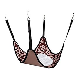 Little Friends Plain Hammock with Fleece Centre, Damask Brown