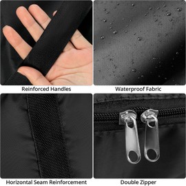 QWORK® 2 Pack 180L Large Moving and Storage Bags with Zippers，Waterproof Oxford Cloth Totes for Clothes, Bedding, and More，100 * 58 * 28cm