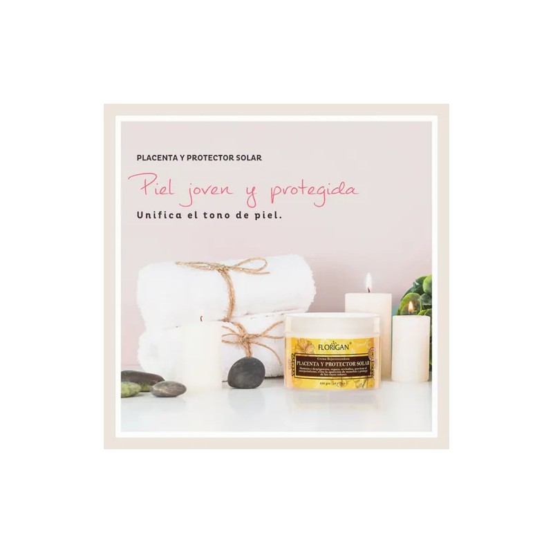 Crema Placenta Y Protector Solar Florigan 350g 3 Piezas