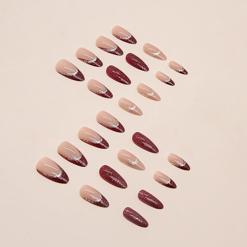 Gloss & Go 24 Reusable Artificial Fake Nail Set| Lightweight