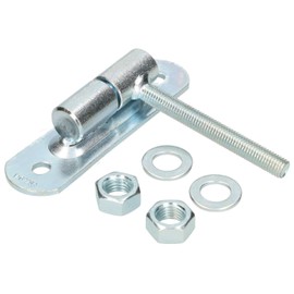 KOTARBAU Gate Rod Diameter 24 M12 Adjustable to Ball Adjustable with Screw-On Plate Hanging Hinge Thread Gate Hinge Screw Plate Galvanised