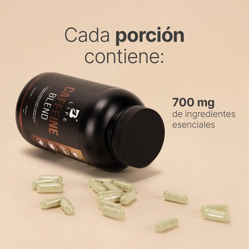Cafeína Con Melena De León 240 Caps. Caffeine Blend. B