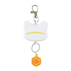 Sanrio 169498 Face Shaped Reel Key Chain Hanamaru Ghost Key Mascot, 5.1 x 2.0 x 0.7 inches (13 x 5 x 1.8 cm), Character