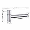 Chrome Plated Brass Wall Mounted Faucet Outdoor Garden Balcony Mop