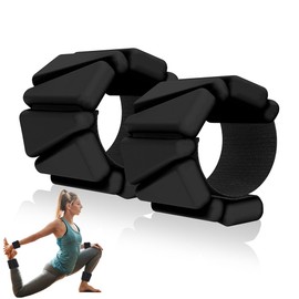 KGAUT Wrist Weights Set of 2, Adjustable Silicone Wrist and Ankle Weights for Women and Men, Adjustable Silicone Weight Bracelets (1Lbs Each) Suitable for Yoga, Pilates, Dance, Running, Jogging (Black, 2 lbs Pair (1lb Each)) (Black, 2 lbs Pair (1lb Each)