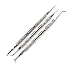 AAPROTOOLS 3 PCS Dental Ball Burnisher 1, 27/29, 27/34 Double Ended Amalgam Composite Filling Instruments A+ Quality