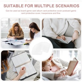 Fundas para Cartas de Juegos de Mesa Transparentes 61x88 Mm, Protector de Hojas Fotográficas para Cartas Coleccionables, Paquete de 100 Unidades, Adecuado para Organizar