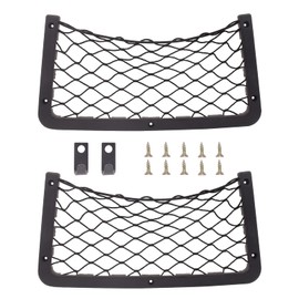 2 Pack Storage Nets for Campervan, 36 * 18cm Van Storage Nets Pocket Holder, Elastic Mesh Van Motorhome Caravan Boat Car Storage Accessories, Mesh Pocket Organiser 14.17 * 7 ''