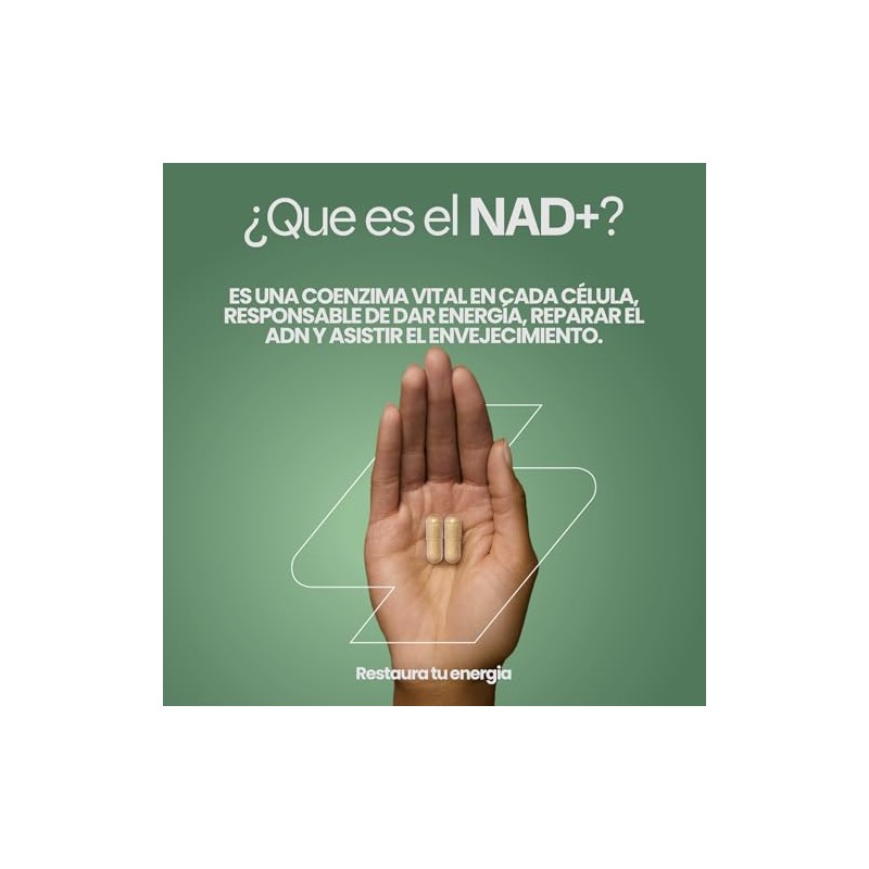 NAD+ con Resveratrol | Formula Anti-Aging 300mg Precusor NMN |