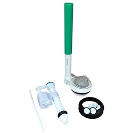 3.25 inch Toilet Flush and Fill Valve Power Flusher Kit with Extension Tube for 2 Piece Toilets by NuFlush