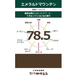 Taguchi Coffee Shop Columbia Emerald Mountain Premium Excelso (6.3 oz (160 g) Bean Remains
