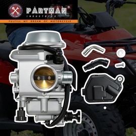 TRX350 Carburetor fit For Honda Rancher 350 TRX350ES TRX350FE TRX350FM TE | TRX350TM 2000-2006 Carb with Fuel Cock Petcock Valve Oil Filter Air Filter