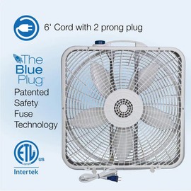 Lasko - 20" Weather-Shield Performance Box Fan, 3-Speed (3720)