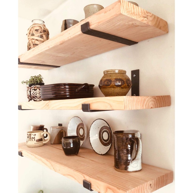 Shelf Brackets 10 inch for Shelves, Hook Iron Heavy Duty