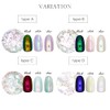 irogel Nail Art Aurora Dazzling Powder, Approx. 0.2 g, Glitter