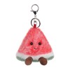 Apricot Lamb Watermelon Fruit Cute Keychain, Soft Stuffed Plush Keychain