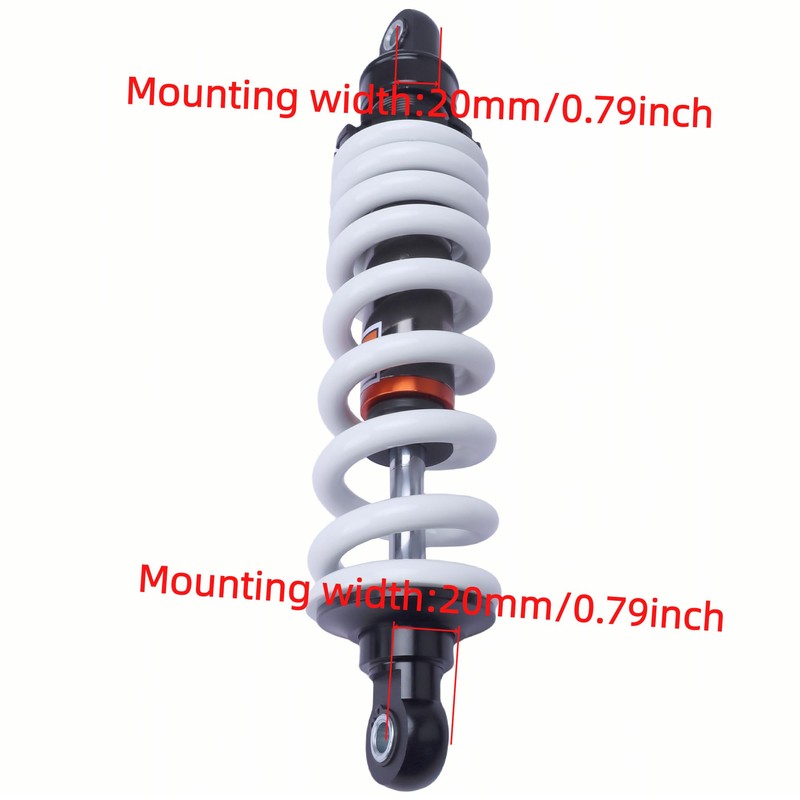 350mm 13.8“ Rear Shock Absorber 12mm Heavy-Duty Spring Max Load