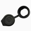 JCBIZ 6pcs 22m Black Door Lock Dust Cover Rubber Waterproof