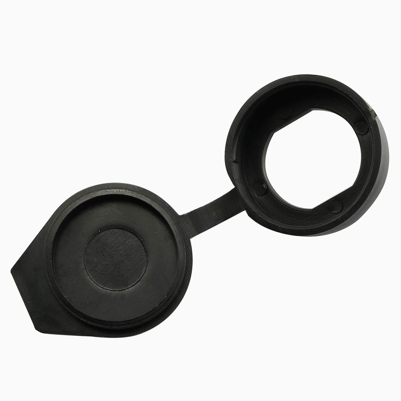 JCBIZ 6pcs 22m Black Door Lock Dust Cover Rubber Waterproof