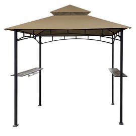 SCOCANOPY Grill Gazebo Replacement Top Compatible with The Grill Gazebo Aldi Gardenline Belavi Shoprite Grill Gazebo,for Model Number: 822694,31937-17,21581,43472,812576(Khaki)