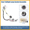 Partuto 2 Pcs Tail Lamp Holder and Wiring Harness 92450-3Q000