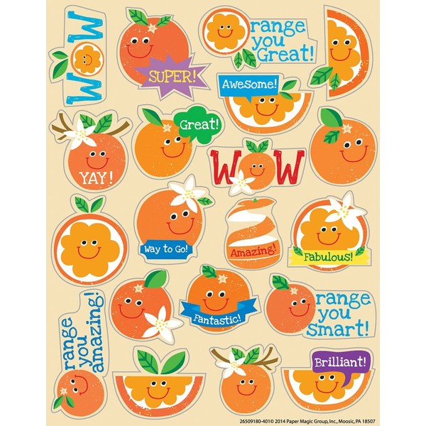 Eureka Orange Stickers, Scented (650918)