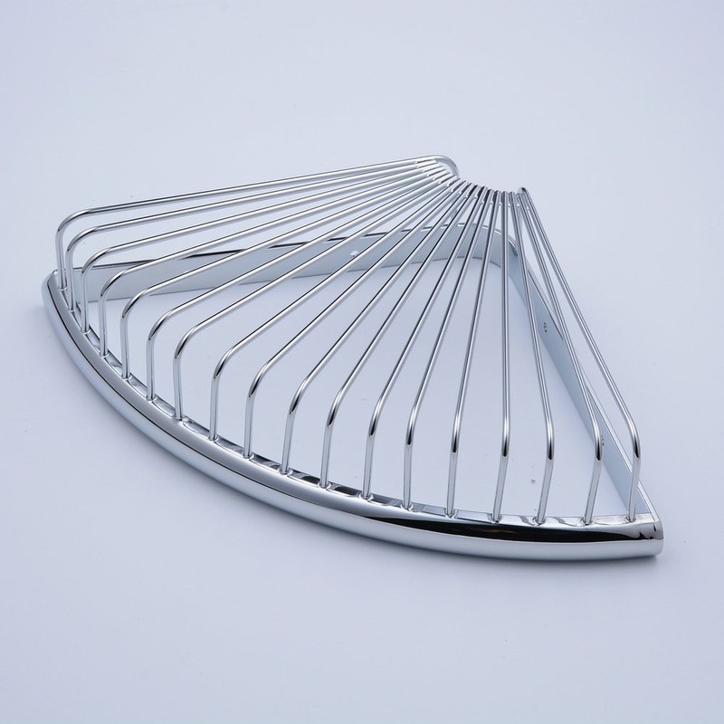 Beelee Rustproof Corner Triangular Bath Shelf Shower Caddy,Wall Mounted Stainless