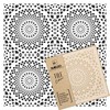 NAKLEO Alamo Tile Reusable Plastic Stencil - 25 x 25