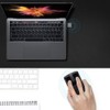Dpofirs Ergonomic Wireless Mouse, Folding Flattening Mouse, Low Wireless Noise