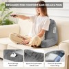 Yagamo Reading Pillow with Adjustable Memory Foam, Large Adult Backrest