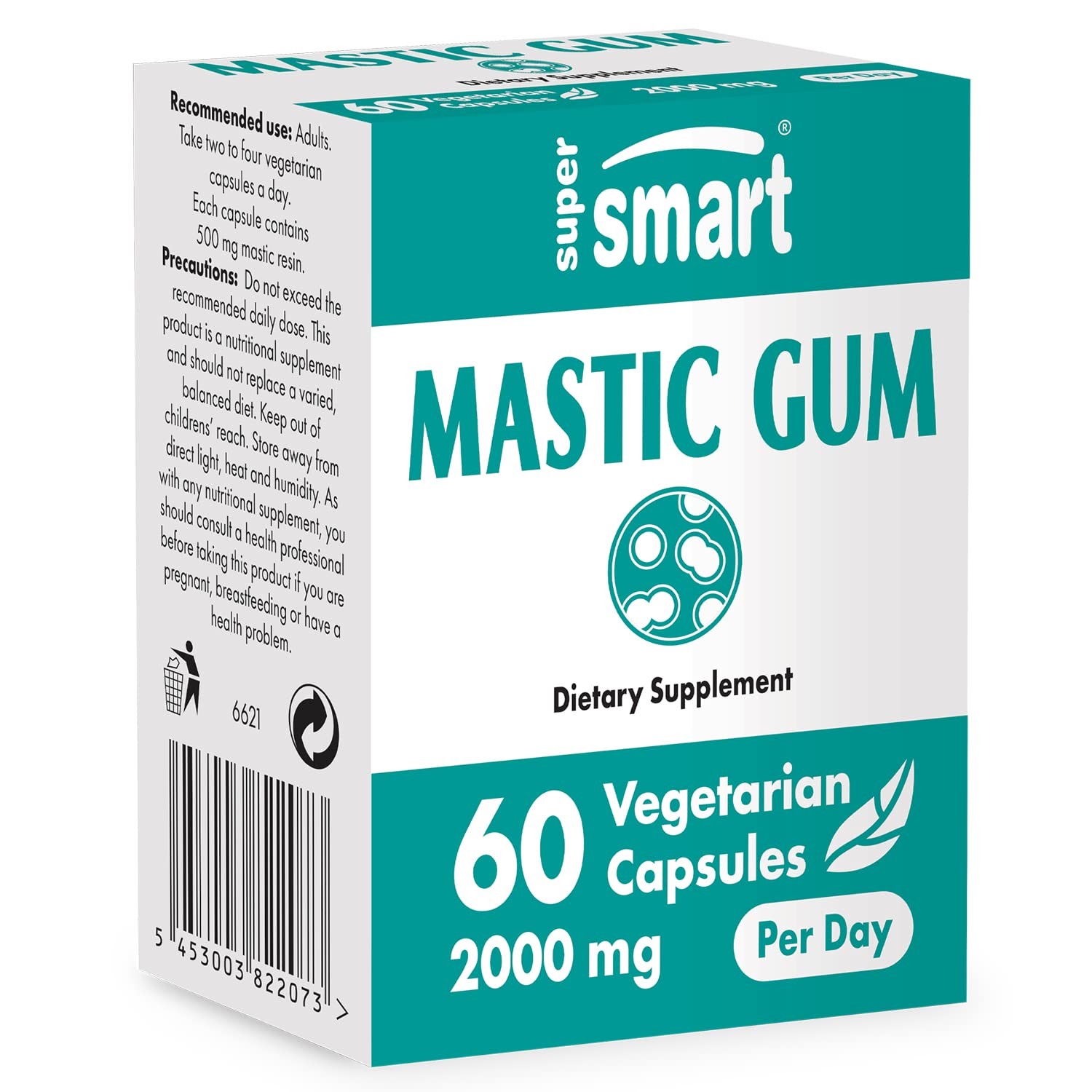 Supersmart Mastic Gum Supplement 2000mg per Day (35 Masticonic Acids