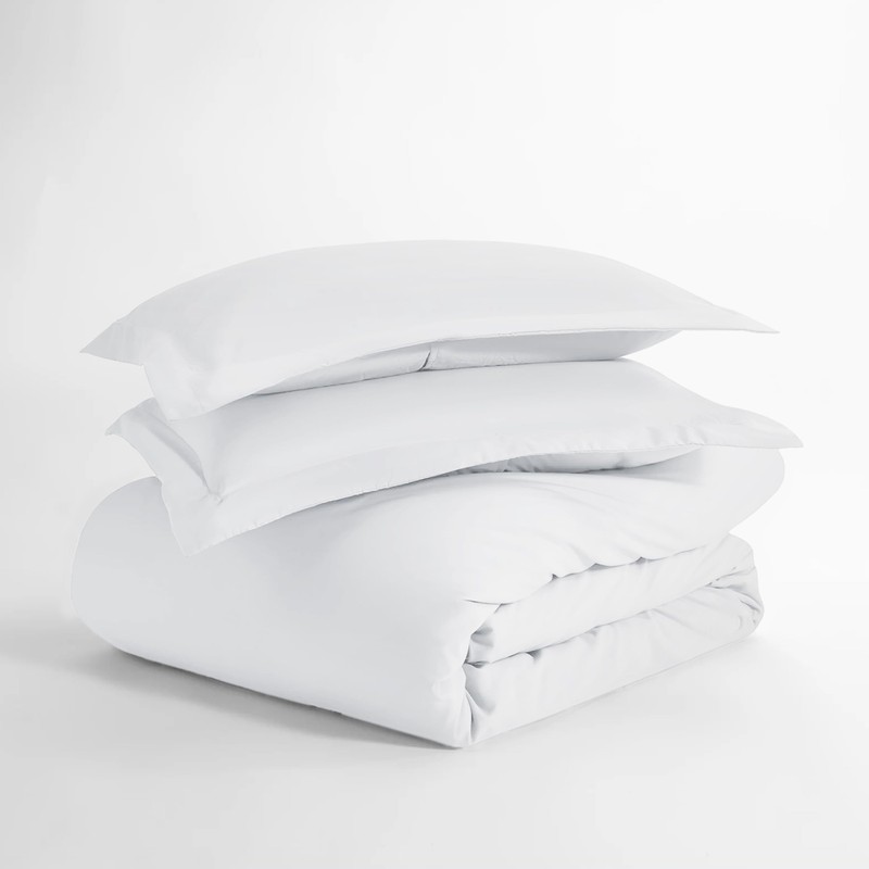 IR Imperial Rooms White Twin Size Duvet Cover Double Brushed