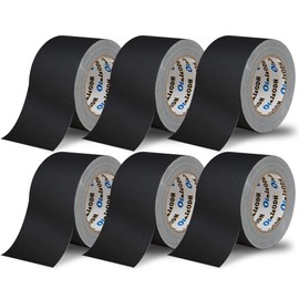 3 Inch Black Gaffers Tape -12 Roll Multi Pack Bulk -30 Yards per Roll - Easy Tear, No residue Non Reflective Gaff Tape -Waterproof Matte Cloth Gaffing Tape for Professional Photography, Filming, Stage