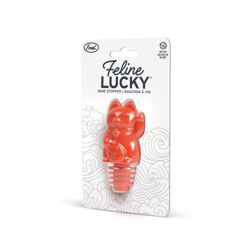 Genuine Fred FELINE LUCKY, Bottle Stopper
