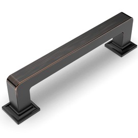 Amerdeco 10 Pack Oil Rubbed Bronze Cabinet Pulls 3 Inch(76MM) Hole Centers Kitchen Cabinet Hardware Cupboard Handles Drawer Pulls ZH0019