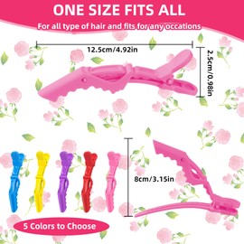 Pack of 5 Hair Clips, Hairdressing Clips, Professional Styling Hair Clips for Women