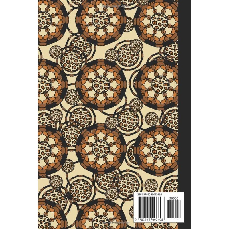  Journal: Animal Print Mandala 6x9 - GRAPH JOURNAL -