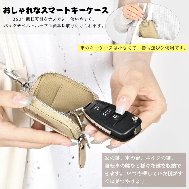 YooFa Women's Smart Key Case with Clear Window, Car Key