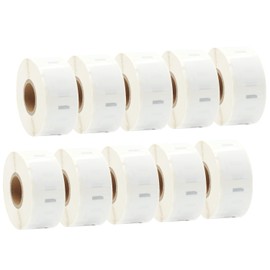 Doree S0929120 QR Code Sticker Labels, 25 x 25 mm, 750 Labels per Roll, s0929120 lable 25 mm Compatible with Dymo LabelWriter 4XL 450 400 330 320 310 (10 Packs)
