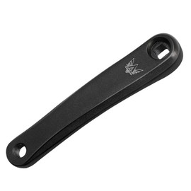 MUXSAM Bike Crank Arm Left 170mm Square Inner Hole Aluminum Alloy Black Single Speed Crankset for Mountain Bike