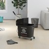 Benicabaly Efficient and Easy-to-Use Floor Cleaning Bucket with Wringer on