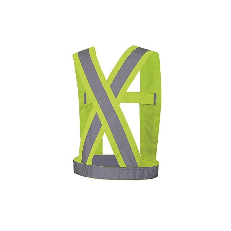 Pioneer 4-Inch Wide Adjustable Lightweight High Visibility Safety Sash, Reflective