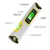12-Inch Digital Torpedo Level and Protractor Aluminum Inclinometer Angle Finder