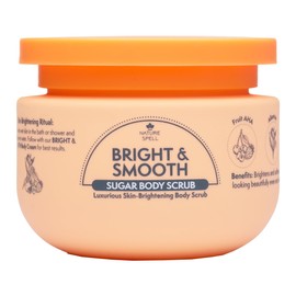 Nature Spell Bright & Smooth Sugar Body Scrub, Brightening and Softening for All Skin Types, with Vitamin C, Fruit AHA, Allantoin, Vegan, 300ml