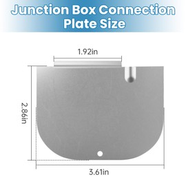 AM29893 Junction Box Cover for Rheem Water Heater, Made of Metal