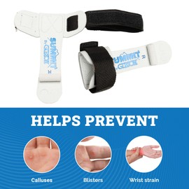 Gibson Athletic Summit Gymnastics Ring Grips for Boys - Durable Leather Grip - Hand Grips for Gymnastics Rings Kids - Gymnastics Equipment & Accessories, Made In USA