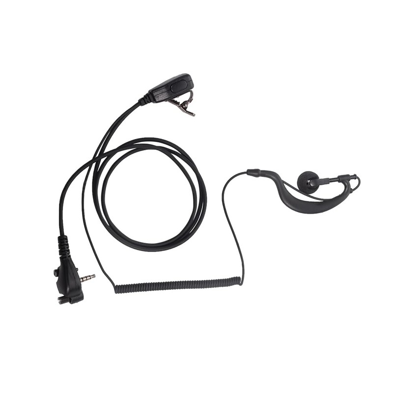 2 Pack Headset PTT Mic Walkie Talkie Earpiece Compatible with