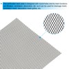 PATIKIL 4"L x 4"W Universal Car Grill Mesh, 2Pcs 2x3mm